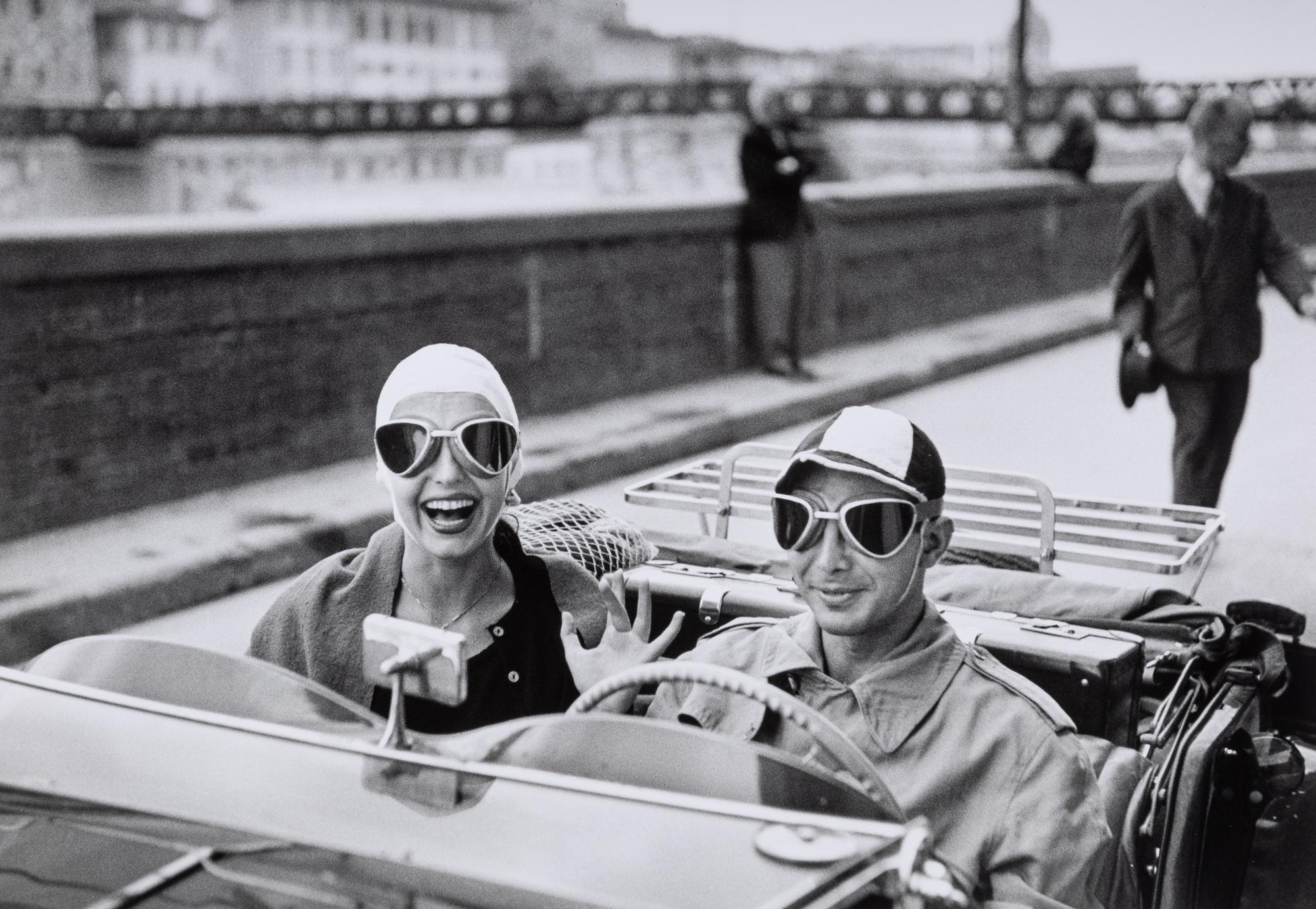 Ruth Orkin (1921-1985) Couple in MG, Florence, Italy, 1951