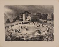 A pair of prints ( After a Storm; Grain Elevator )