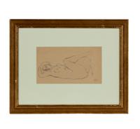 Reclining Nude with Crossed Legs, Casual Nude , and Woman Reading (three works)