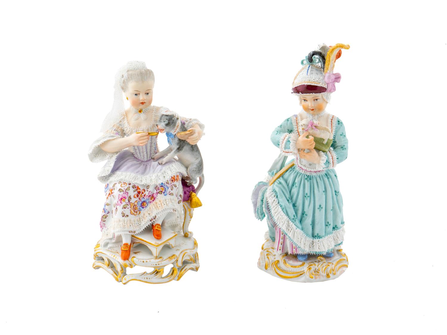Two Meissen Porcelain Figures of Children — CIRCA 1900