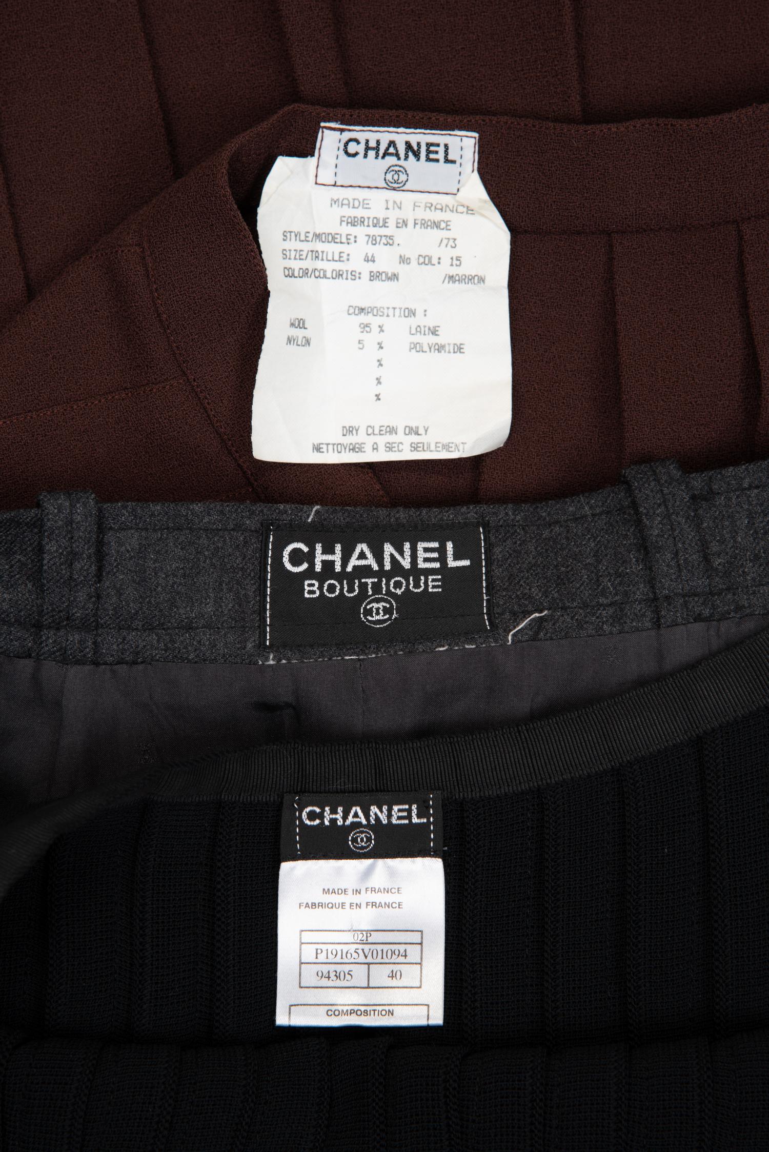 Three Chanel Skirts, 2000-10s