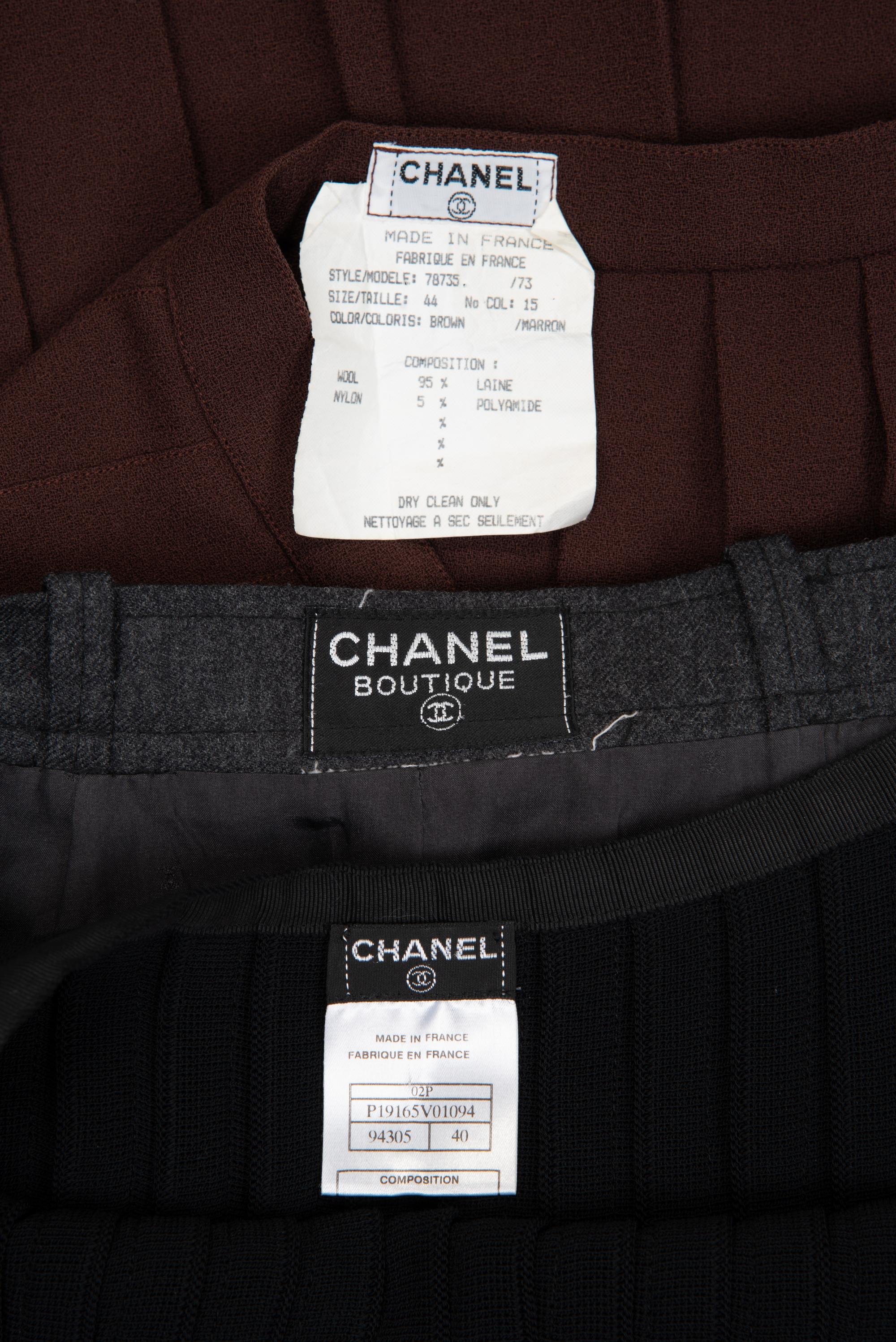 Three Chanel Skirts, 2000-10s
