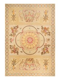 A Large Needlepoint Wool Rug