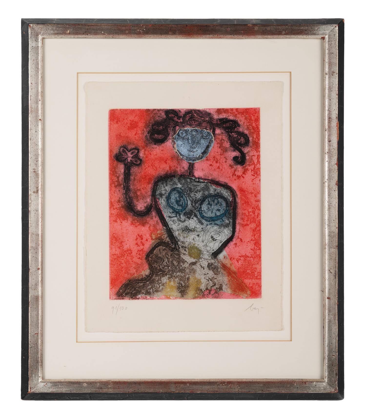 General with Mildewed Head and Lady from Dames et Généraux , 1963-1964 (a pair of works)