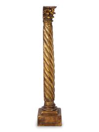 An Italian Carved Giltwood Corinthian Column — 18TH/19TH CENTURY