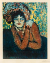 After Pablo Picasso, (Spanish, 1881-1973), L'Attente (Margot) (from Barcelona Suite), 1966