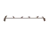 A Contemporary Patinated Bronze Bird-Form Curtain Rod — In the style of Giacometti