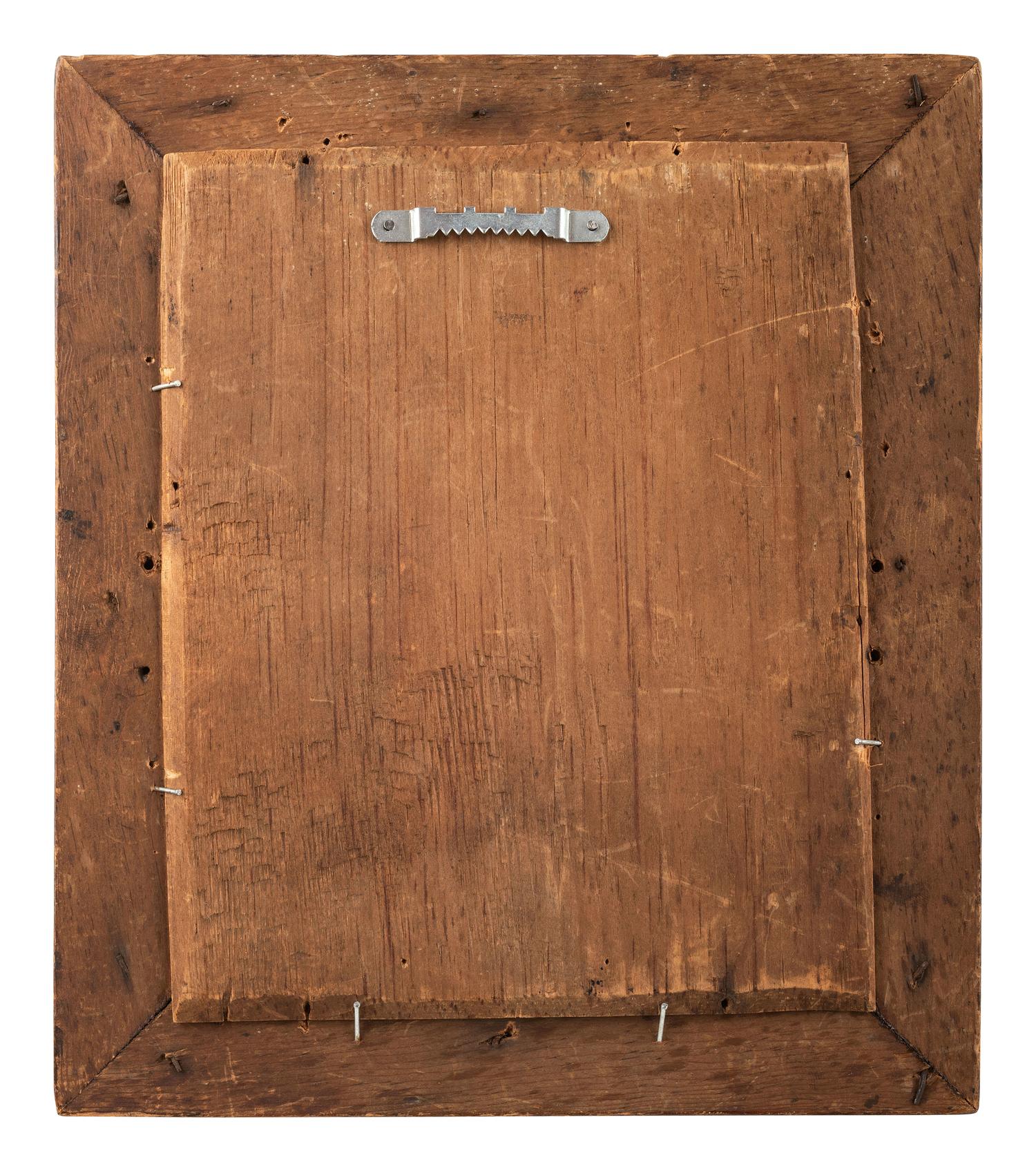 [CIVIL WAR]. Wall frame containing 9 ninth plate ambrotypes and tintypes of occupational subjects and soldiers, incl. infantryman from the New Hampshire Volunteers.