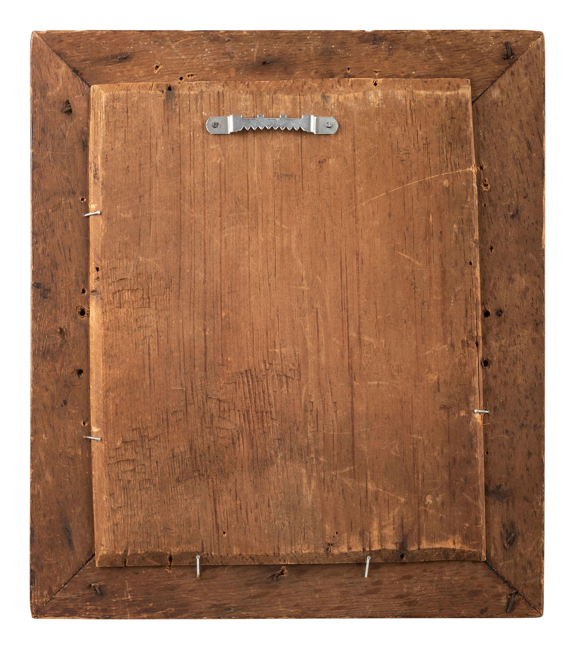 [CIVIL WAR]. Wall frame containing 9 ninth plate ambrotypes and tintypes of occupational subjects and soldiers, incl. infantryman from the New Hampshire Volunteers.