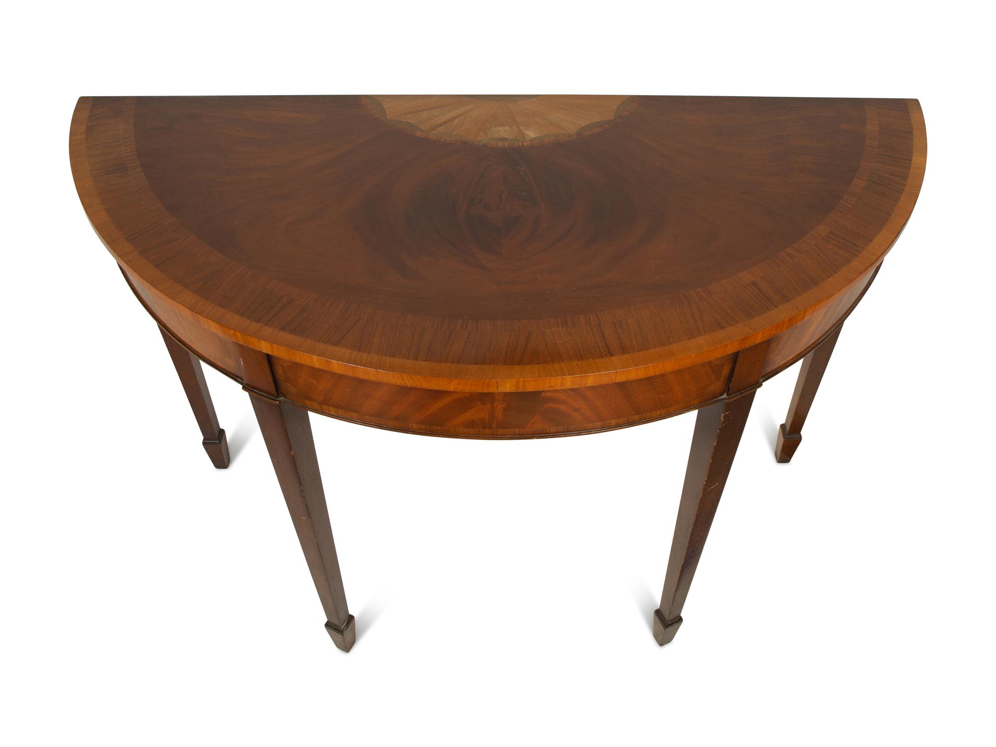 A George III Style Mahogany Console Table