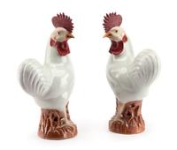 A Pair of Chinese Export Porcelain Figures Height 15 1/2 inches.
