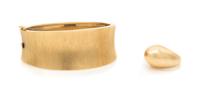 A Collection of 14 Karat Yellow Gold Jewelry, 33.00 dwts.