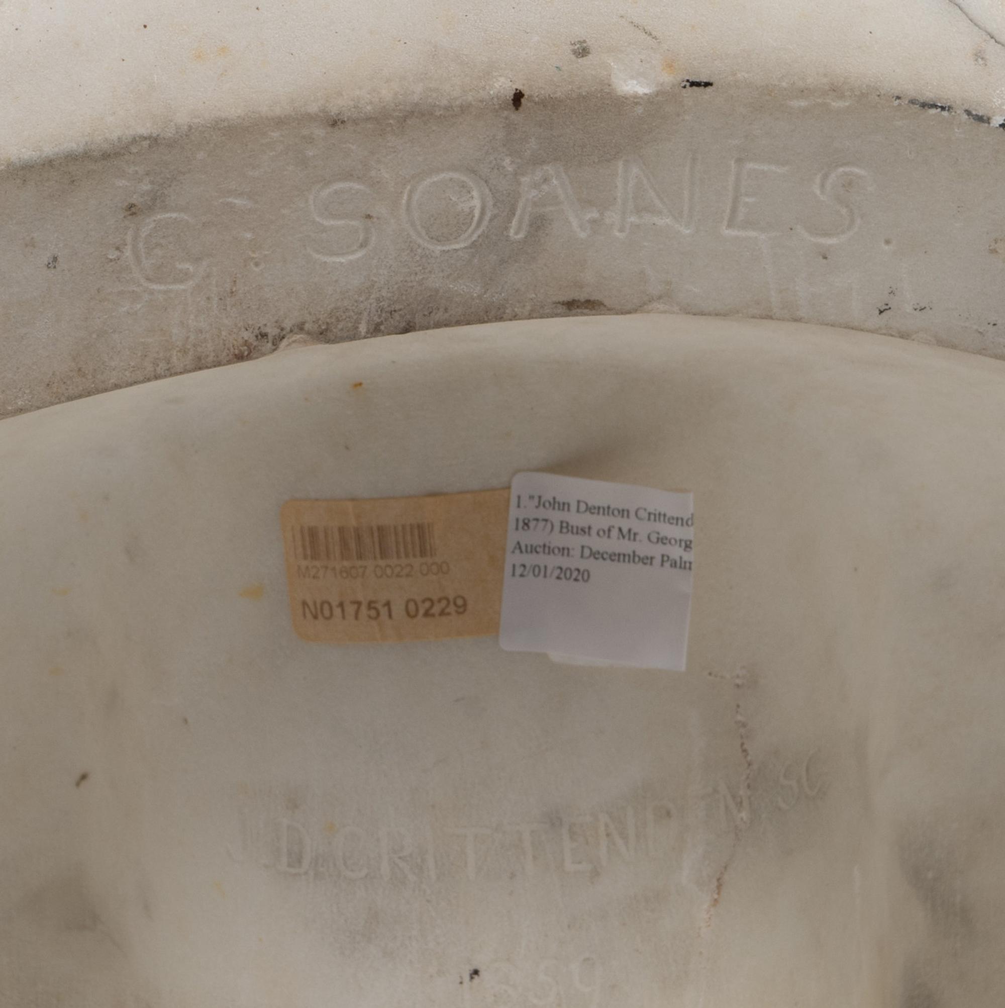 Bust of Mr. George Soanes