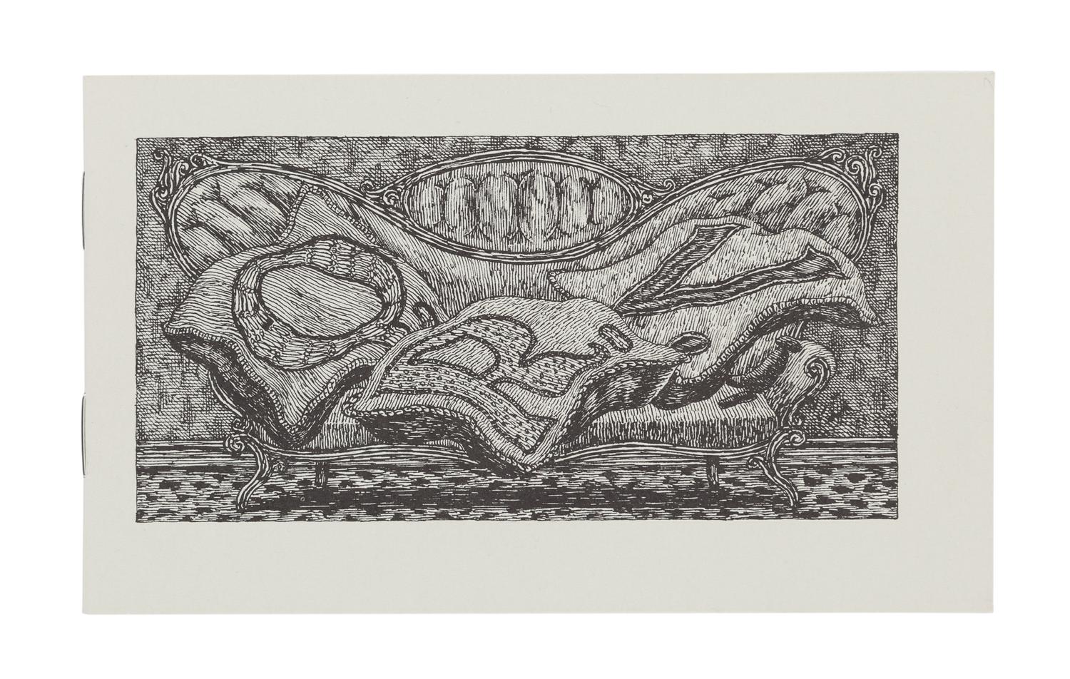 GOREY, Edward (1925-2000). The Fraught Settee . N.p.: The Fantod Press, 1990.