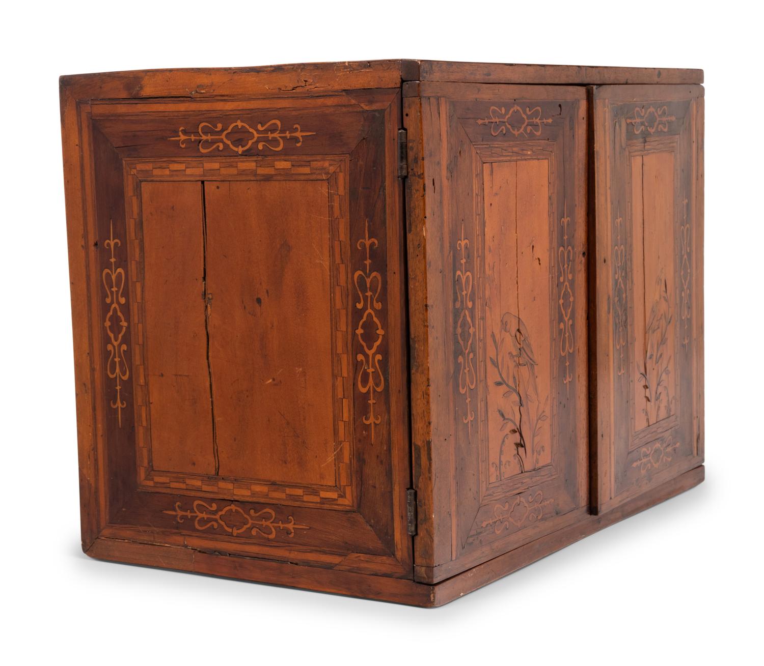 A Dutch Marquetry Jewelry Box