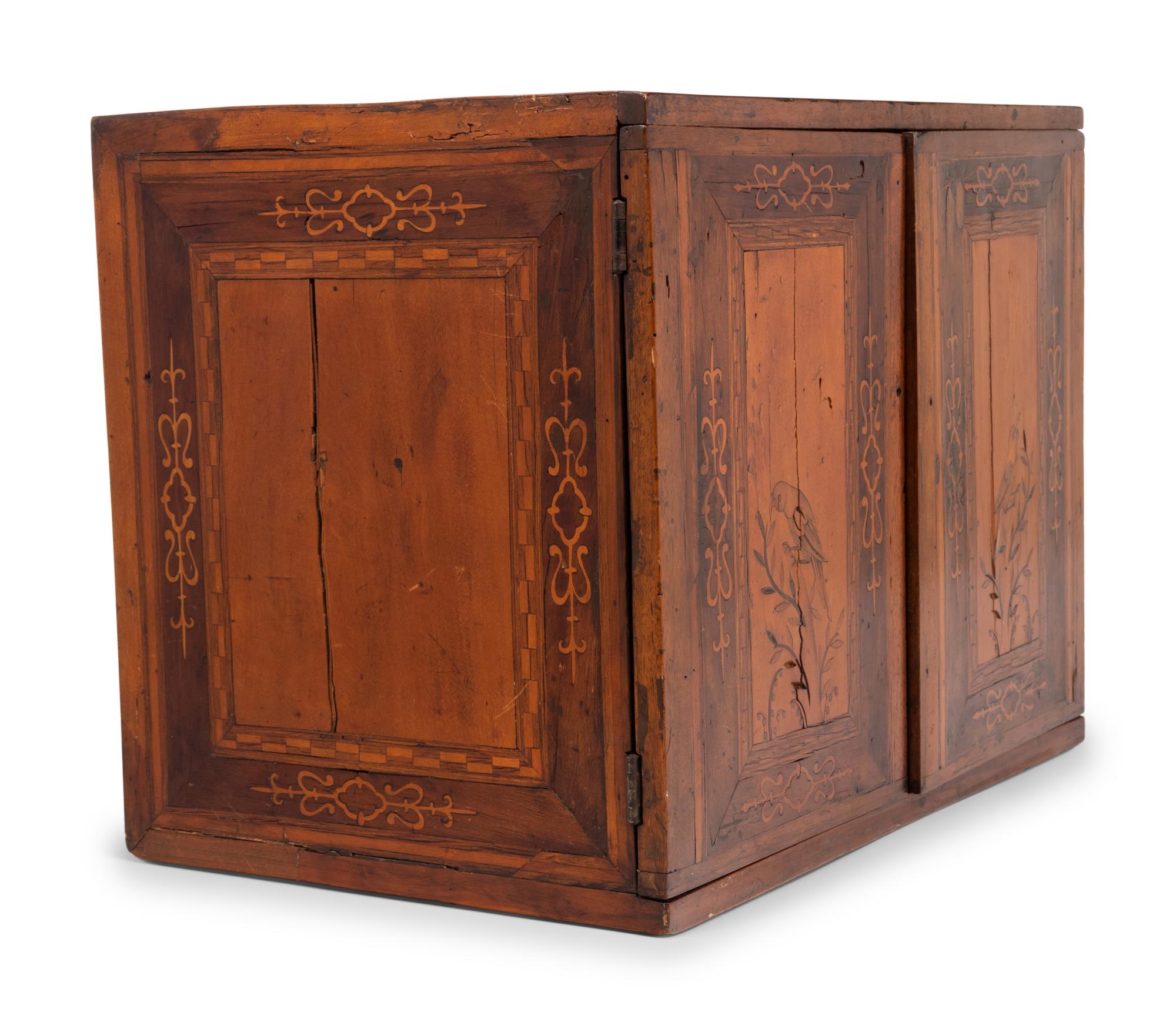 A Dutch Marquetry Jewelry Box