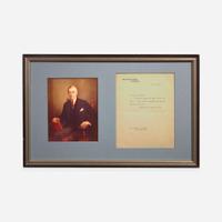 [Presidential] Taft, William H, and Woodrow Wilson and Calvin Coolidge and Herbert Hoover Group of 4 Typed Letters, signed