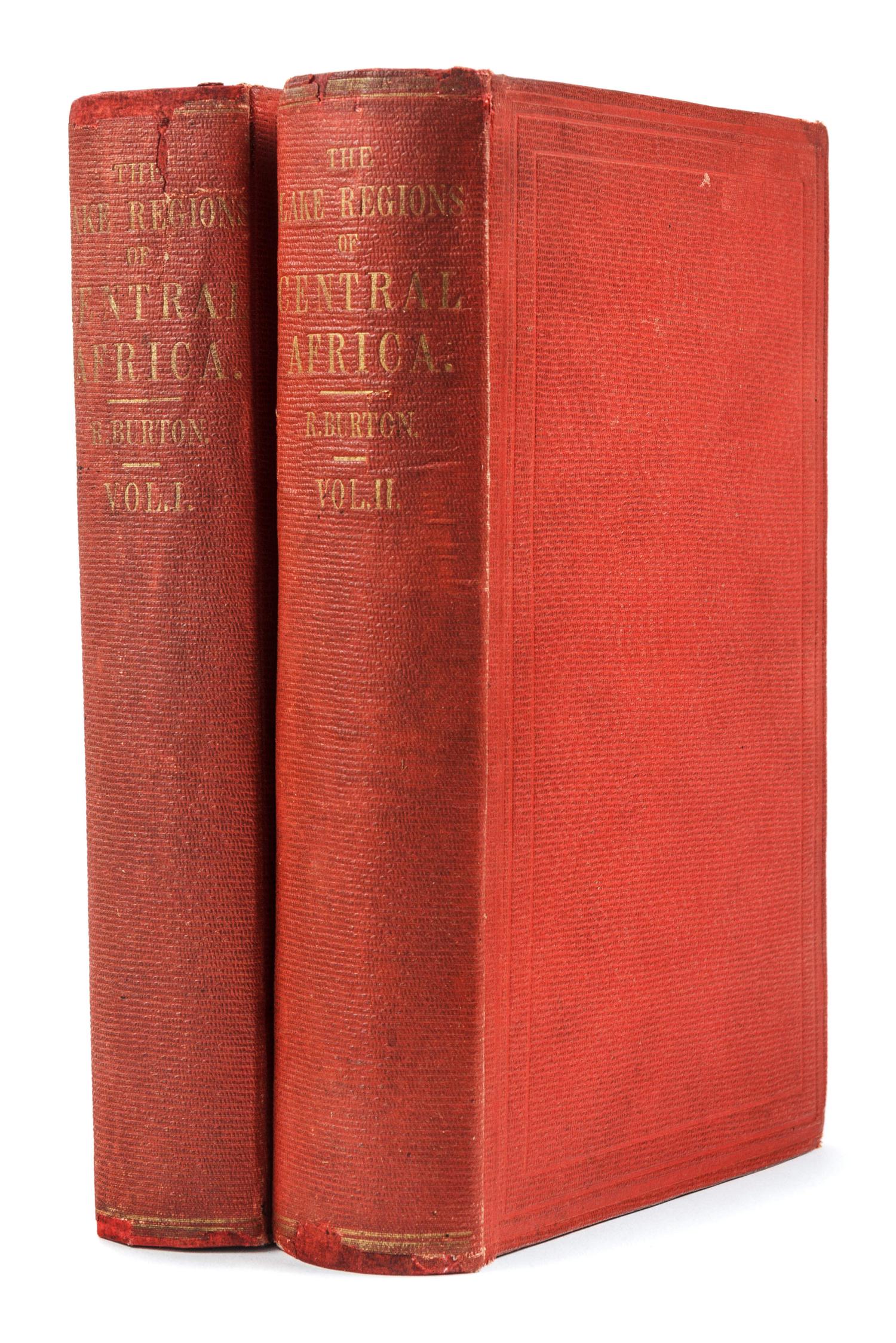 BURTON, Richard Francis, Sir (1821-1890). The Lake Regions of Central Africa . London: Longman, Green, et al, 1860.