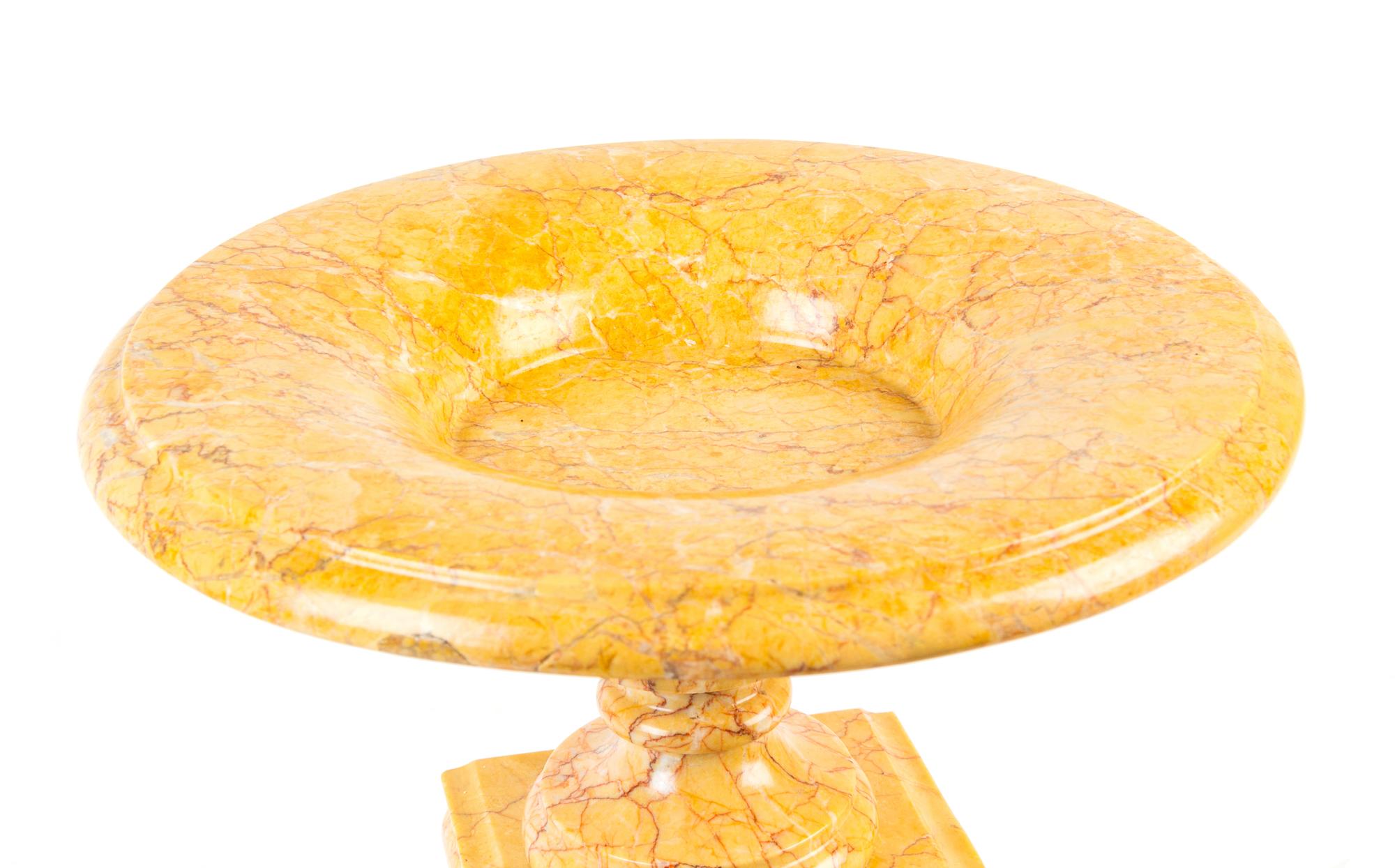 A Pair of Italian Marble Tazze