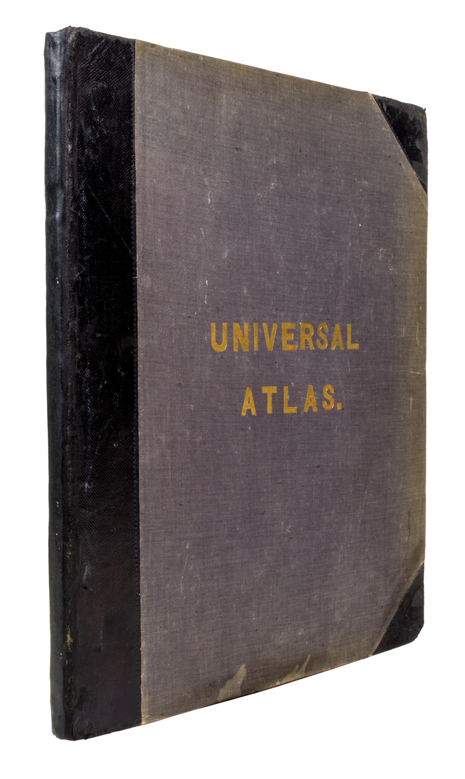 (ATLAS) CLARKE & CO. The Universal Atlas. New York, 1848. With 31 engraved maps, colored in outline.