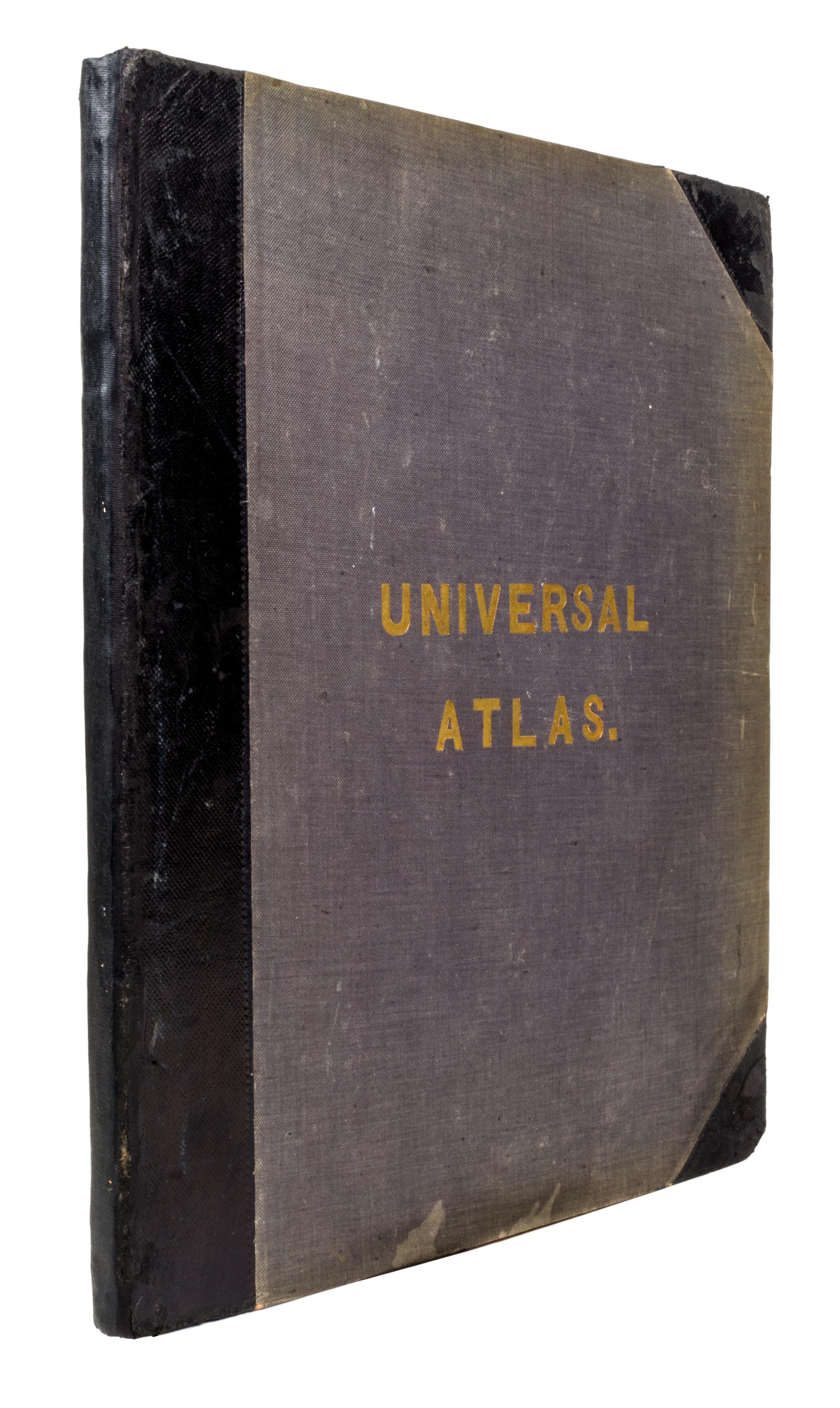 (ATLAS) CLARKE & CO. The Universal Atlas. New York, 1848. With 31 engraved maps, colored in outline.