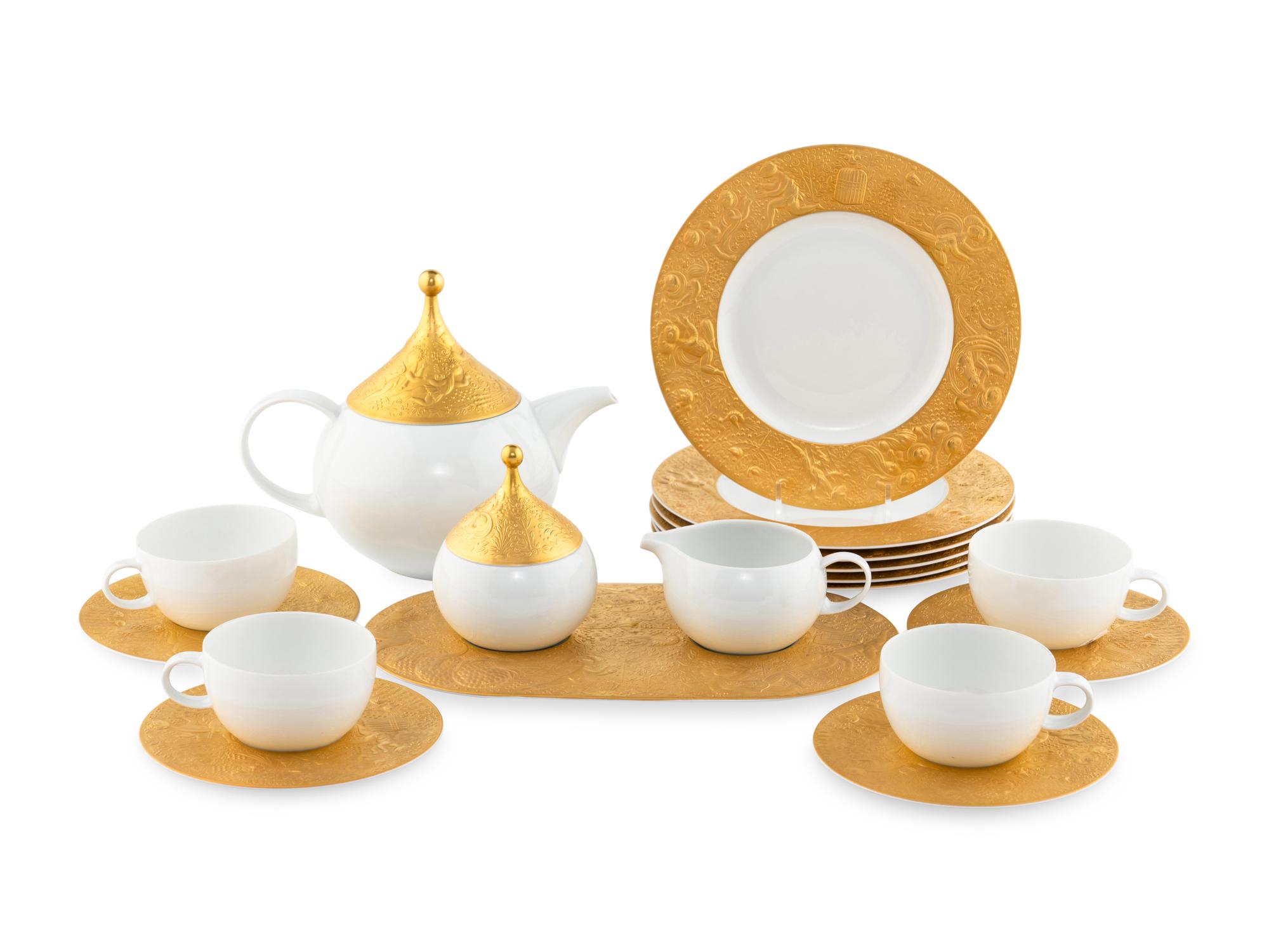 A Rosenthal Magic Flute Porcelain Dessert Service