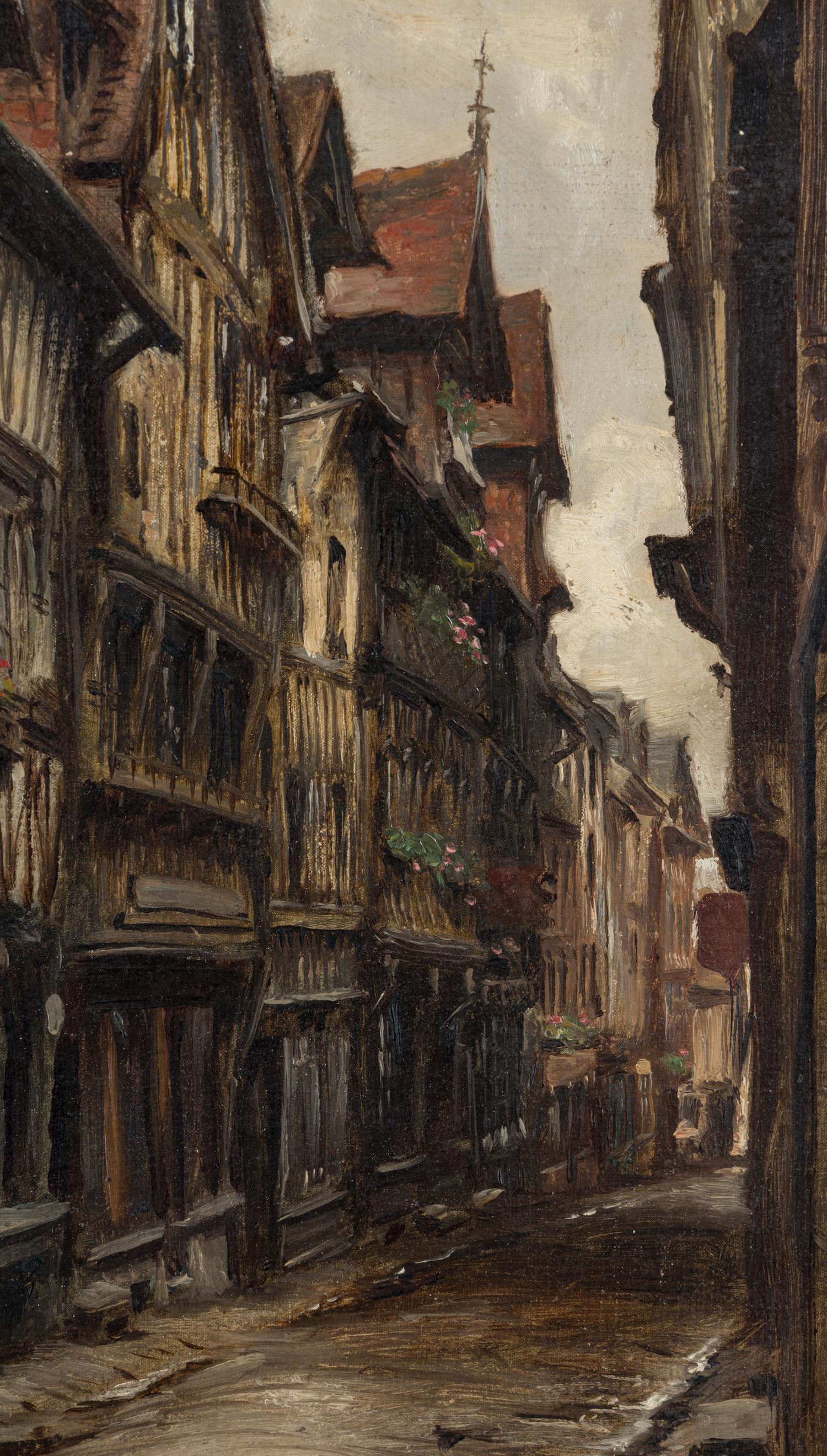 Street Scene in Lisieux, Normandy