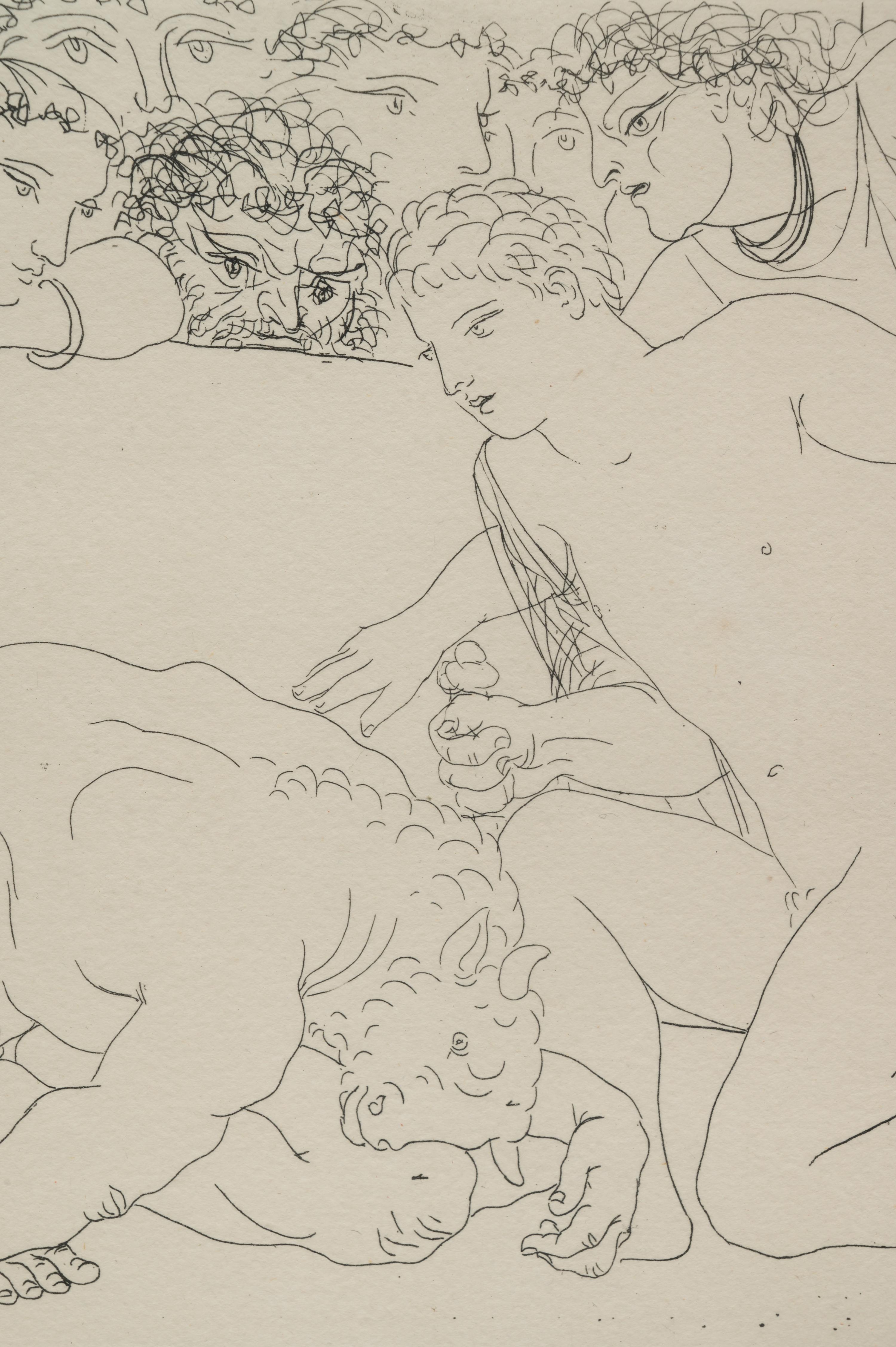 Minotaure Vaincu (Vanquished Minotaur) (from La Suite Vollard )