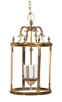 A George III Style Brass Hall Lantern