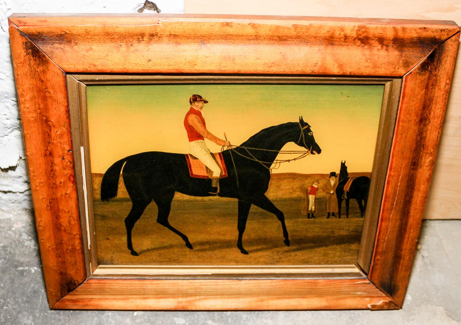 A Mezzotint Under Glass 7 1/2 x 10 inches (visible). — 19TH CENTURY