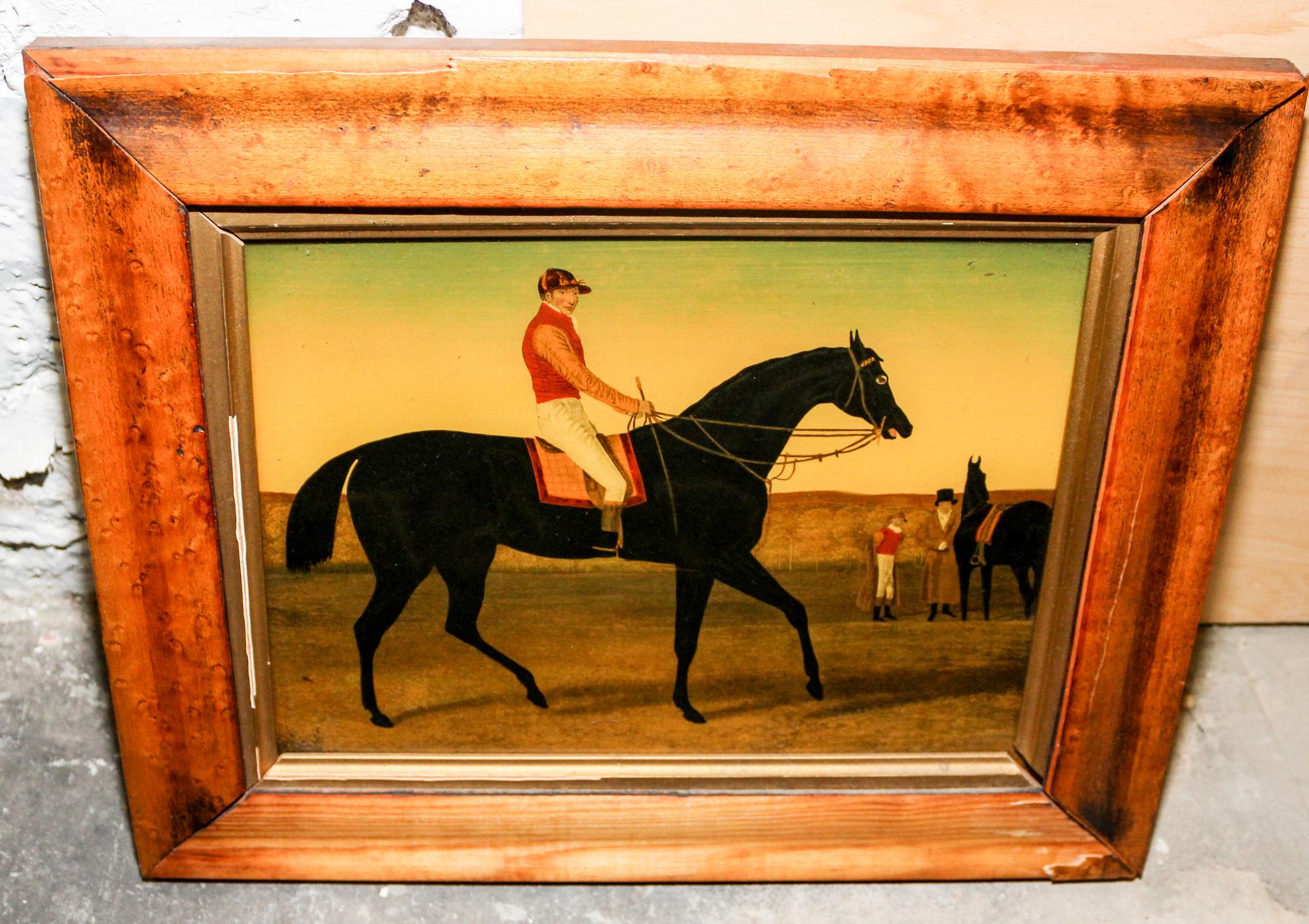 A Mezzotint Under Glass 7 1/2 x 10 inches (visible). — 19TH CENTURY