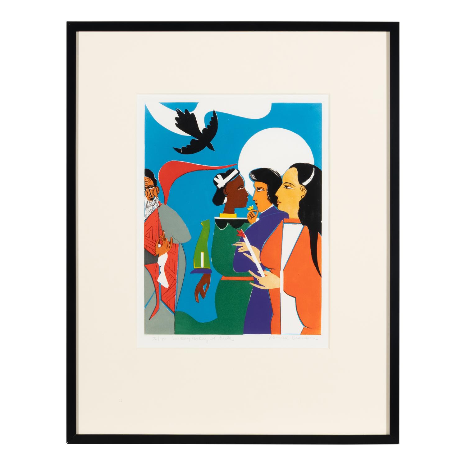 Romare Bearden (American, 19110-1988) — Sunday Morning at Avila, 1980
