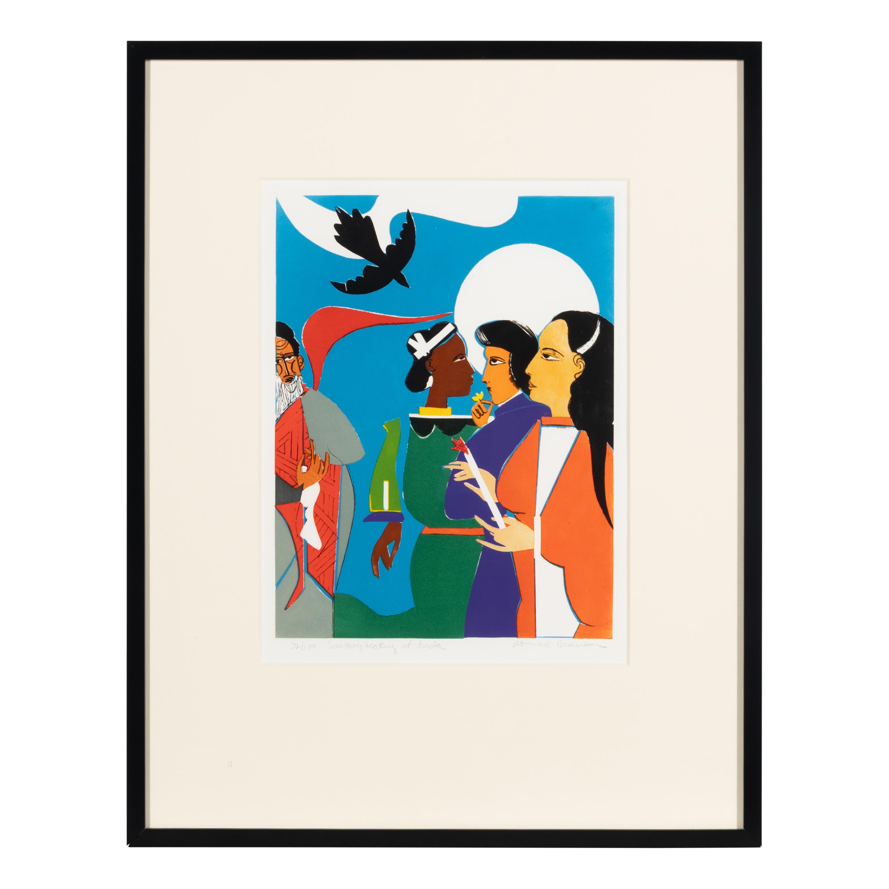 Romare Bearden (American, 19110-1988) — Sunday Morning at Avila, 1980