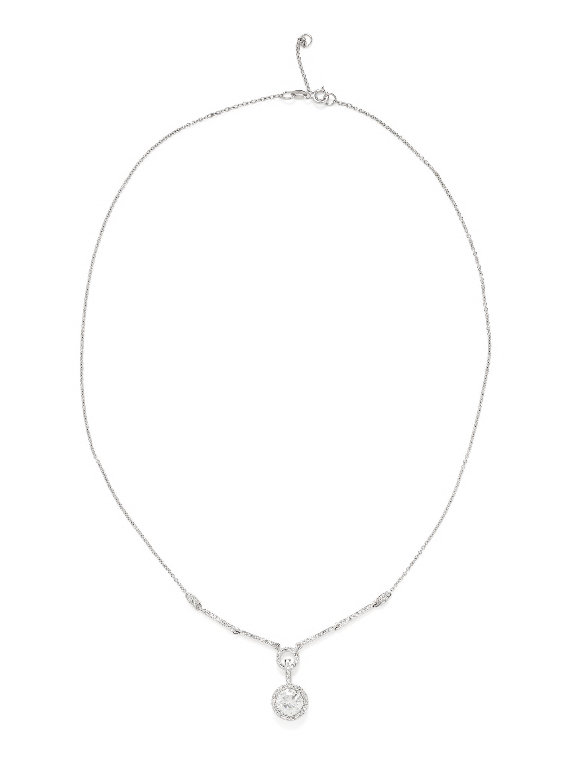 CLARITY-ENHANCED DIAMOND AND DIAMOND NECKLACE