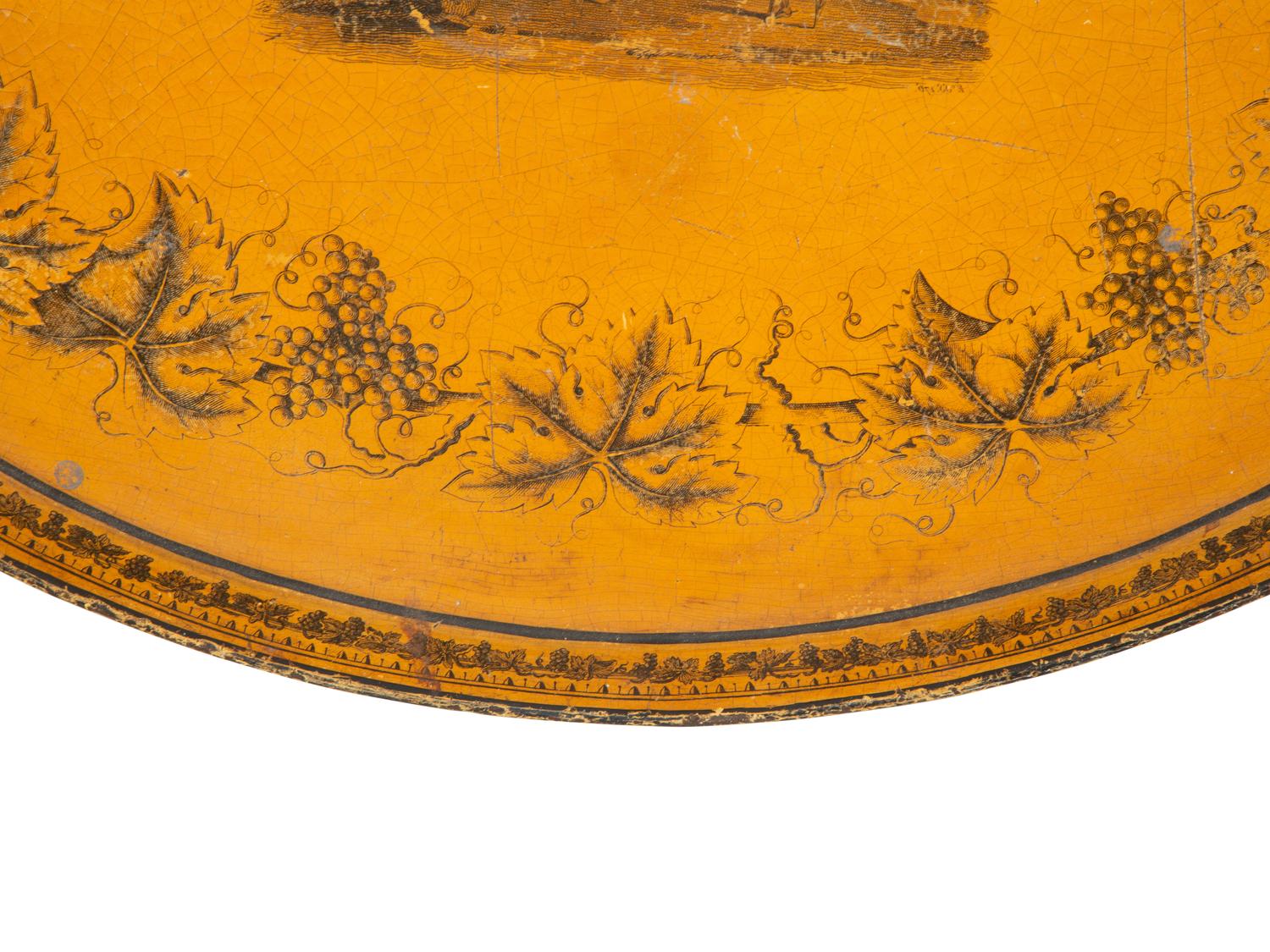 A Regency Style Painted Tole Tray