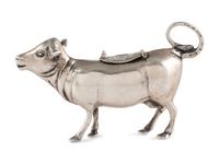 A German Silver Cow Creamer