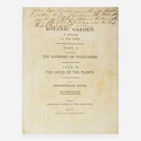 [Blake, William] (Darwin, Erasmus) The Botanic Garden. A Poem, in Two Parts. Part I. Containing The Economy of Vegetation. Part II. The Loves of the Plants. With Philosophical Notes