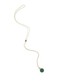 SILVER GILT AND ENAMEL OPEN FACE POCKET WATCH AND YELLOW GOLD SLIDE NECKLACE