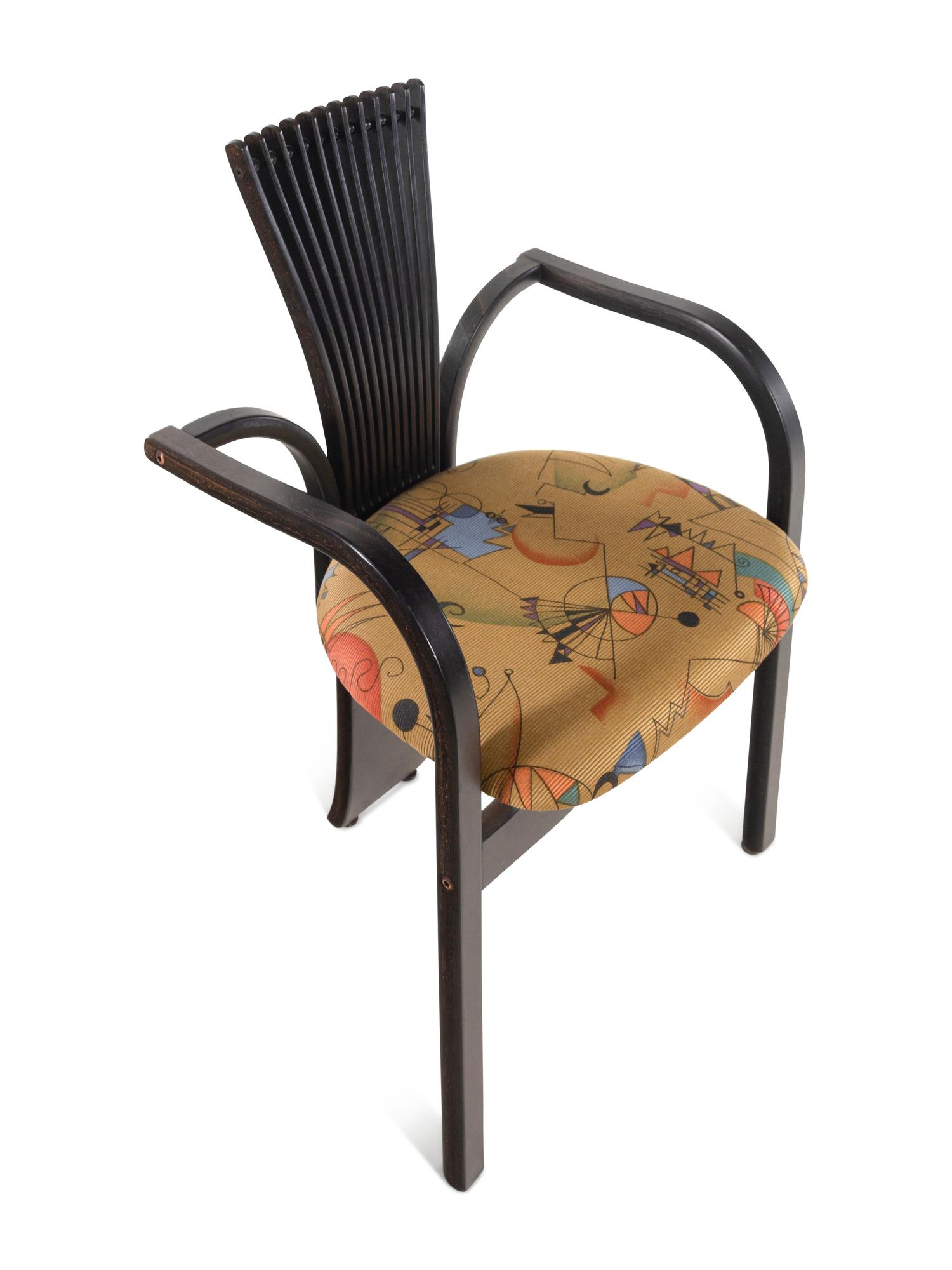 A Set of Two Westnofa Armchairs and Four Westnofa Dining Chairs