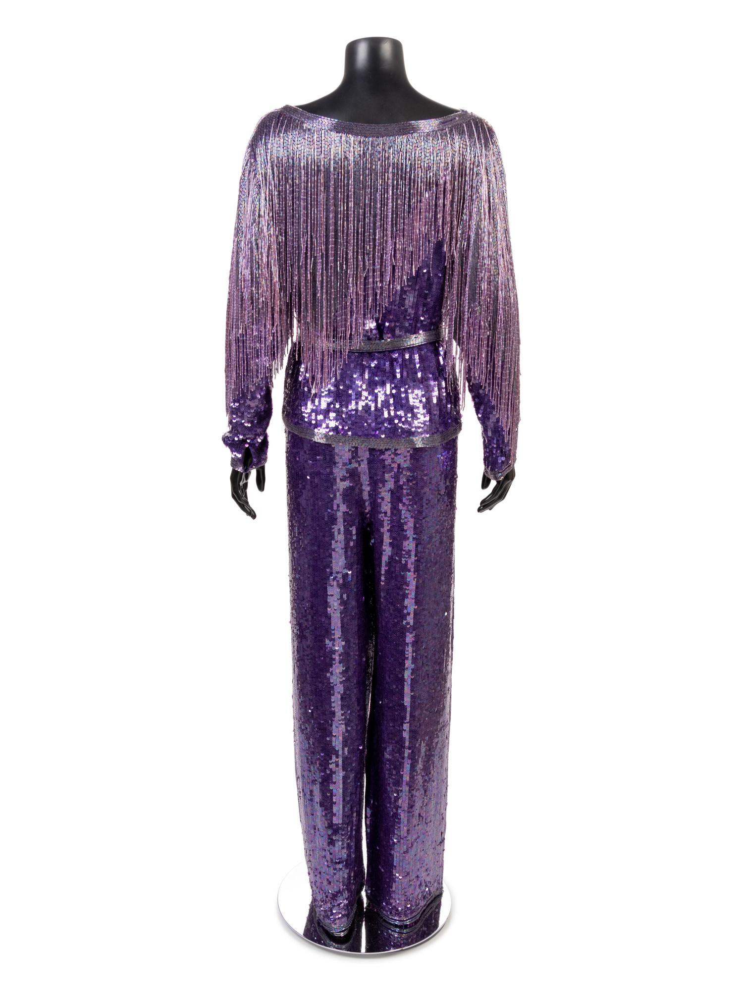 Halston Beaded Evening Ensemble, ca. 1981