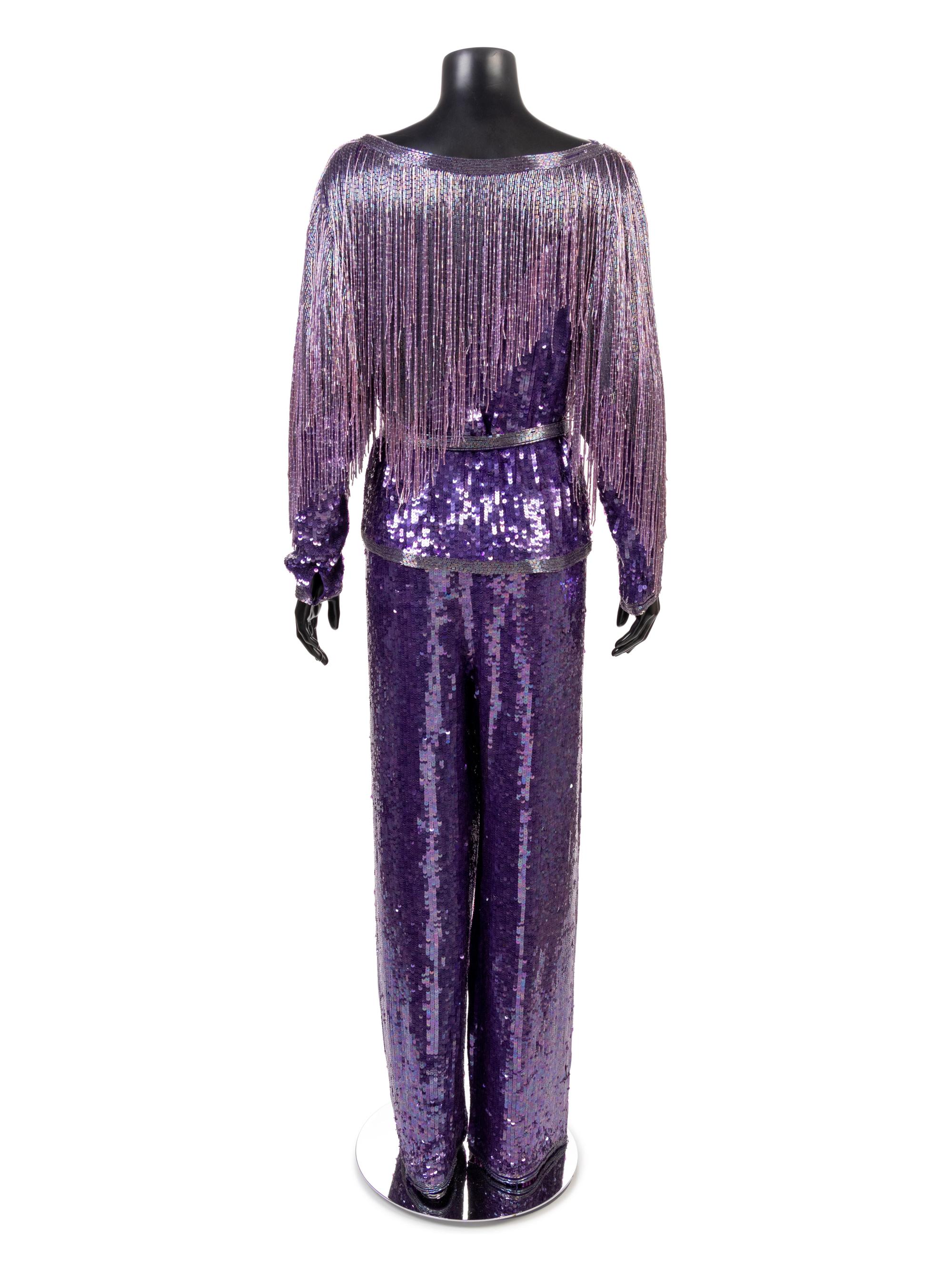 Halston Beaded Evening Ensemble, ca. 1981