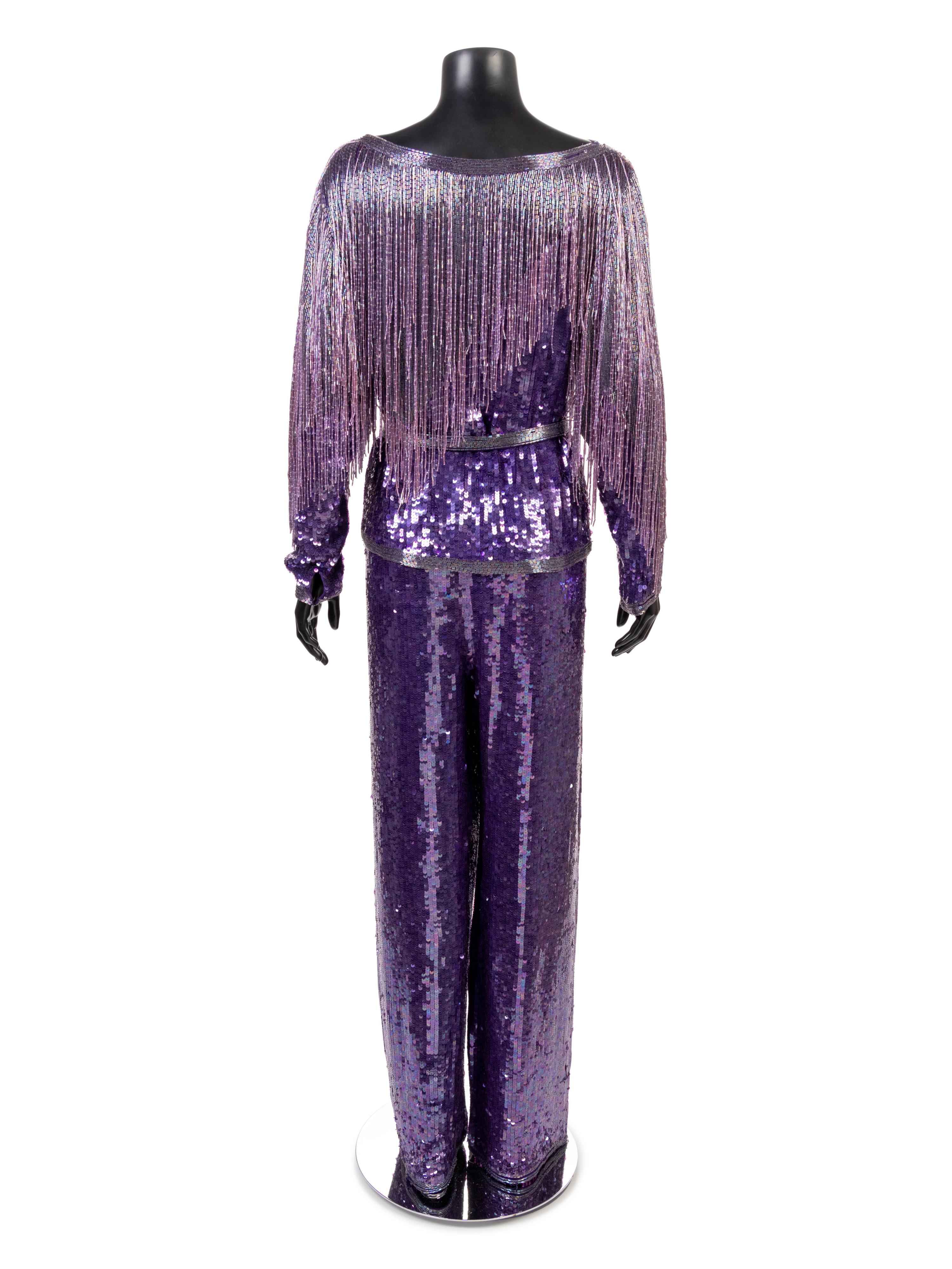 Halston Beaded Evening Ensemble, ca. 1981