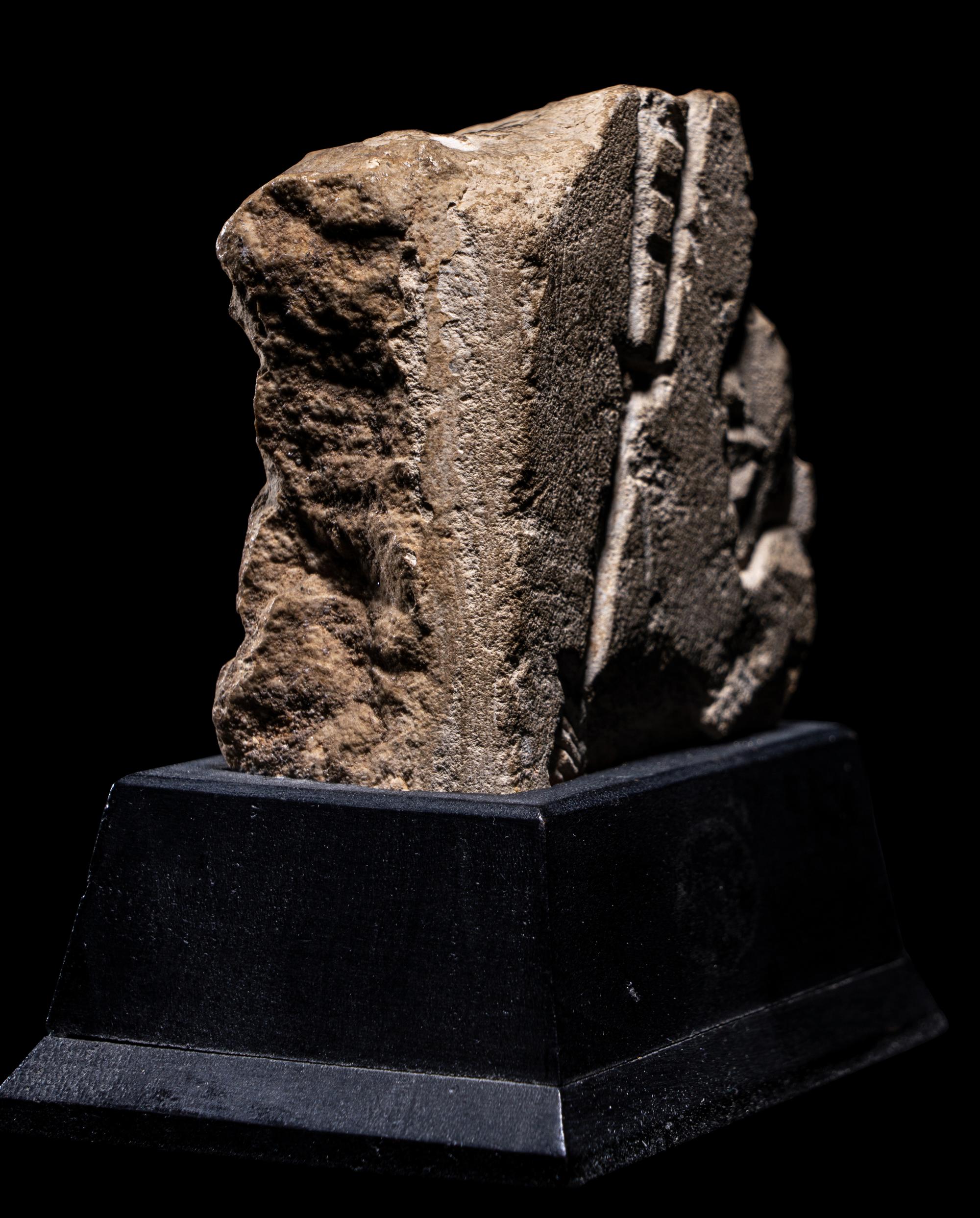 An Egyptian Limestone Fragment of an Amarna Princess