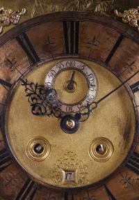 An English Burlwood Tall Case Clock Height 94 inches. — JAMES MARKWICK, LONDON, LATE 17TH CENTURY