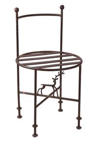 A Giacometti Style Metal Chair Height 27 inches. — 20TH CENTURY
