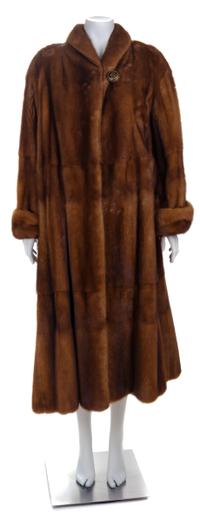 A Giuliana Teso Brown Light Brown Mink Coat, No size.