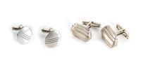 Two Pairs of Silver Cufflinks