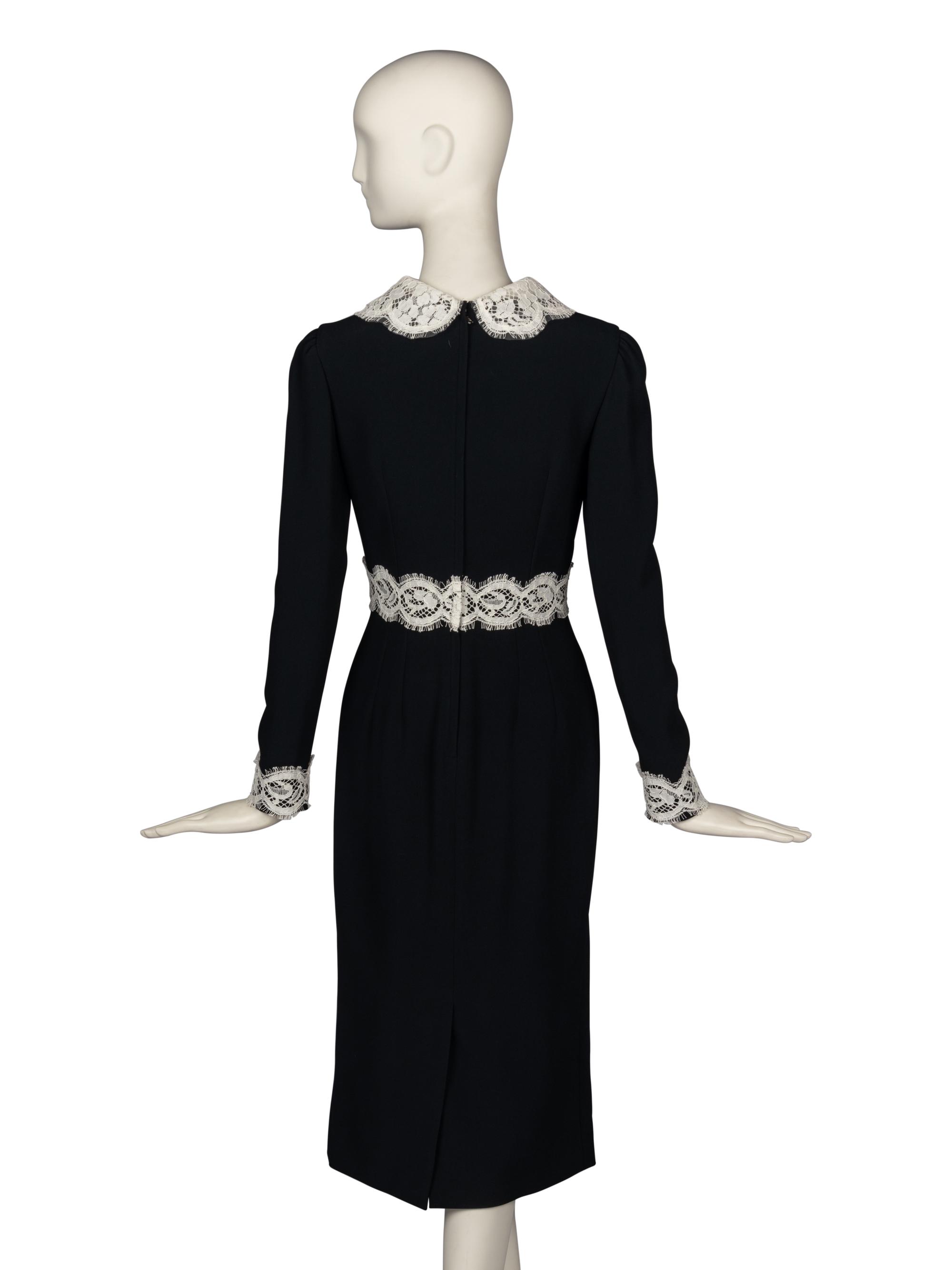 Dolce & Gabbana Lace Trimmed Dress