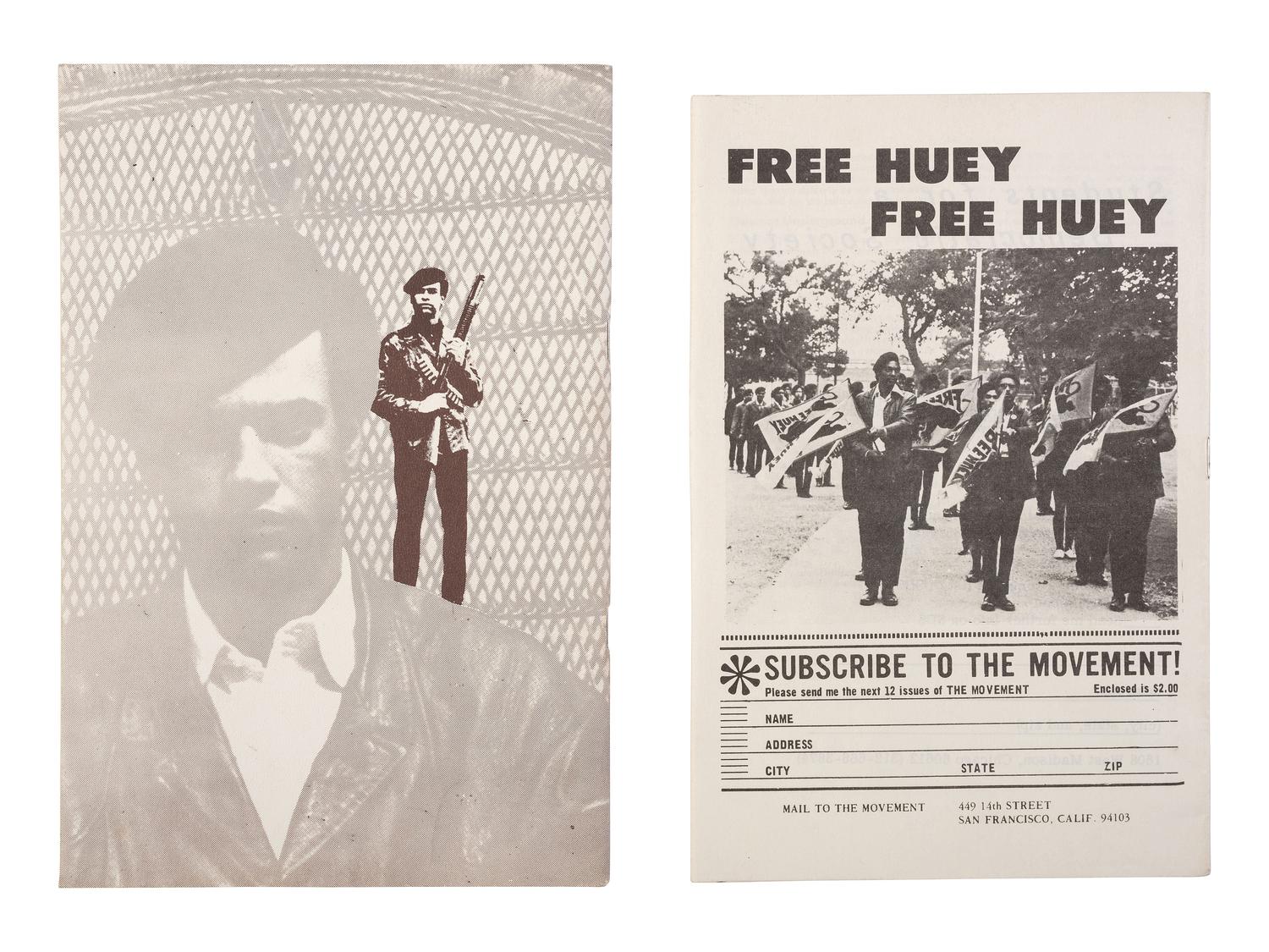 [BLACK PANTHERS]. Pamphlets associated with Huey Newton and Eldridge Cleaver, including: