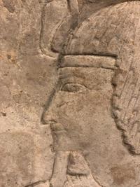 An Egyptian Limestone Carved Relief Profile of a Man — 20TH CENTURY